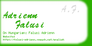 adrienn falusi business card